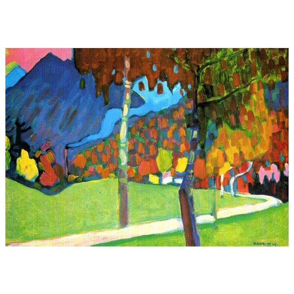 Wassily Kandinsky. Herbststudie bei Oberau, 1908