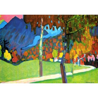 Wassily Kandinsky. Herbststudie bei Oberau, 1908