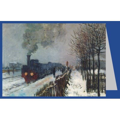 Claude Monet. Eisenbahn im Schnee oder Die Lokomotive, 1875