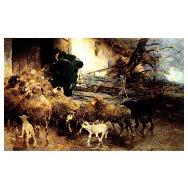Heinrich von Zügel. Frühlingstag, 1877