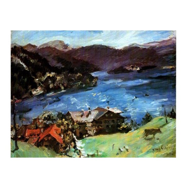 Lovis Corinth. Walchensee, Landschaft mit Kuh, 1921
