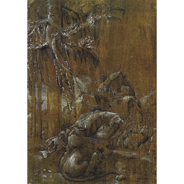 Albrecht Altdorfer. Simson zerreisst den Löwen, 1512