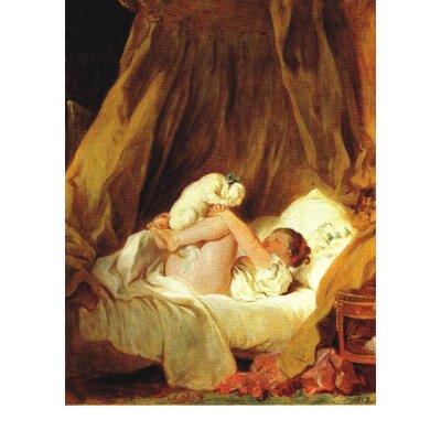 Jean-Honoré Fragonard. Mädchen mit Hund