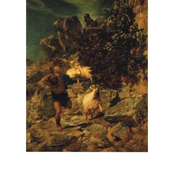 Arnold Böcklin. Pan ersckrekt einen Hirten, 1860