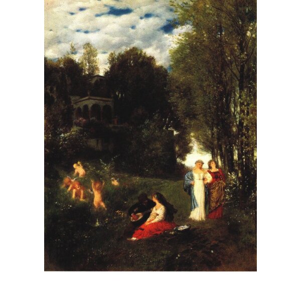 Arnold Böcklin. Ideale Frühlingslandschaft, 1870