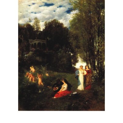 Arnold Böcklin. Ideale Frühlingslandschaft, 1870