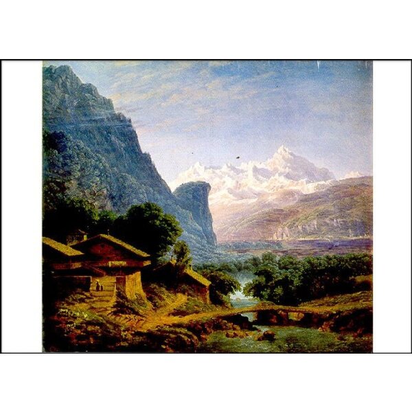 Karl Friedrich Schinkel. Landschaft mit Charakter des Montblanc