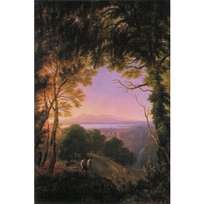 Karl Friedrich Schinkel. Blick auf eine italienische Landschaft
