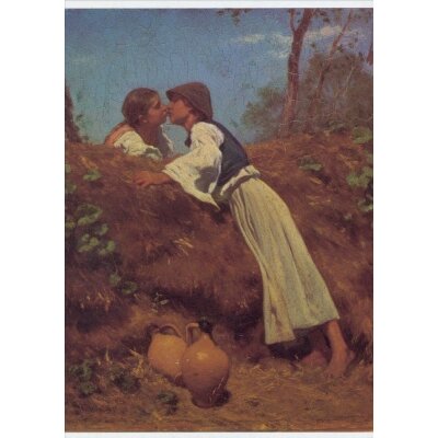 August Pettenkofen. von. Der Kuss,1864