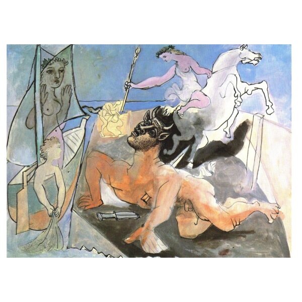 Pablo Picasso. Komposition mit Minotaurus, 1936