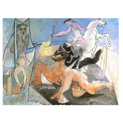 Pablo Picasso. Komposition mit Minotaurus, 1936