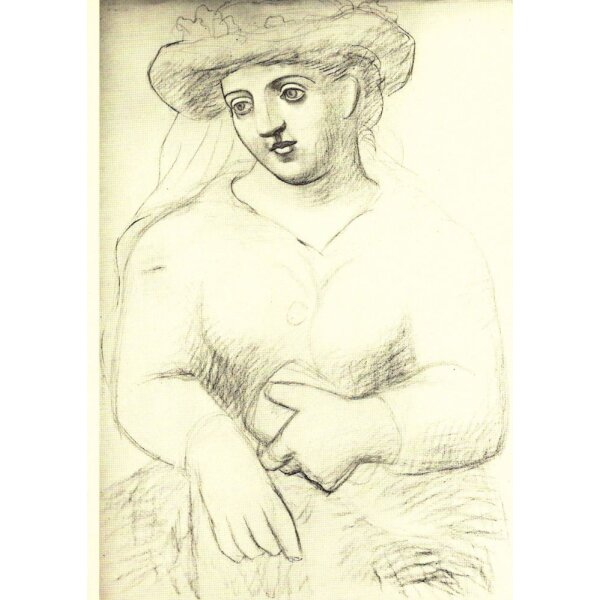 Pablo Picasso. Frau mit Hut und Messbuch, 1921