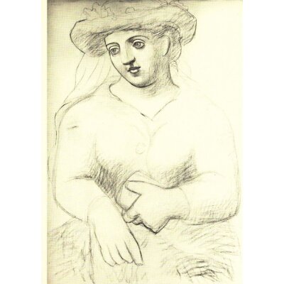 Pablo Picasso. Frau mit Hut und Messbuch, 1921