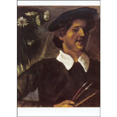 Marc Chagall. Selbstbildnis mit Pinsel, 1909