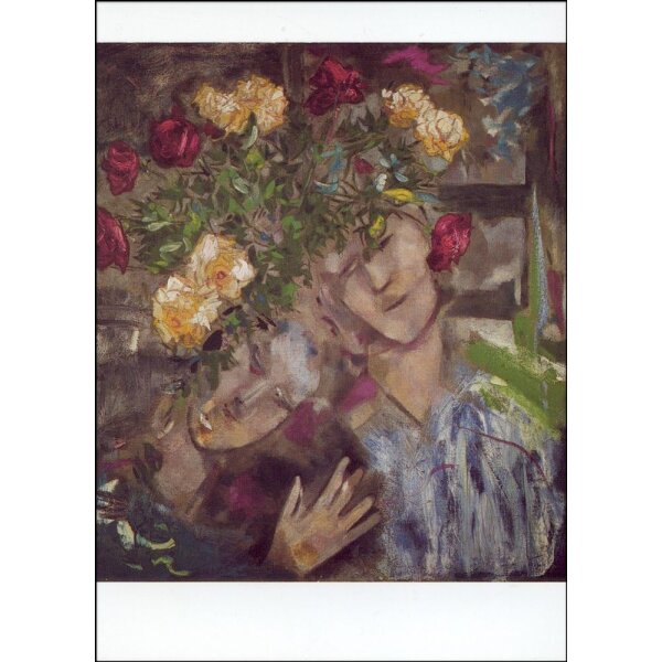 Marc Chagall. Liebespaar mit Blumen