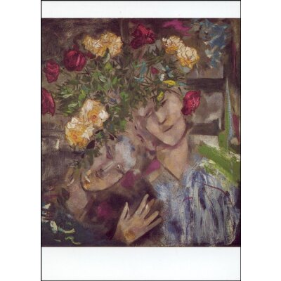 Marc Chagall. Liebespaar mit Blumen