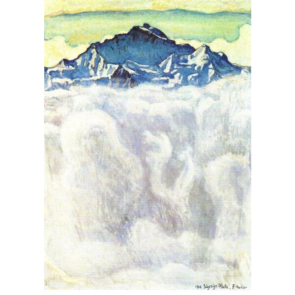 Ferdinand Hodler. Die Jungfrau im Nebel, 1908
