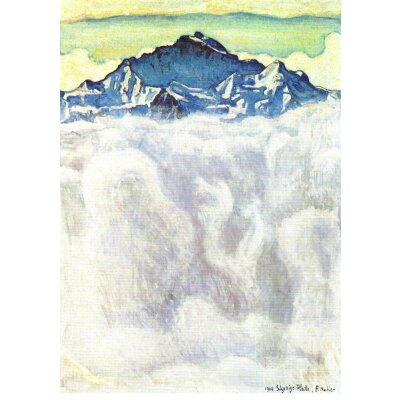 Ferdinand Hodler. Die Jungfrau im Nebel, 1908