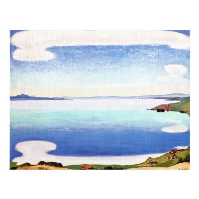 Ferdinand Hodler. Blick von Léman auf den...