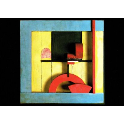 Kurt Schwitters. 1. Relief im blauen Quadrat, 1925