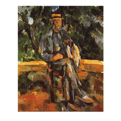 Paul Cézanne, Bauer im Freien sitzend, 1900