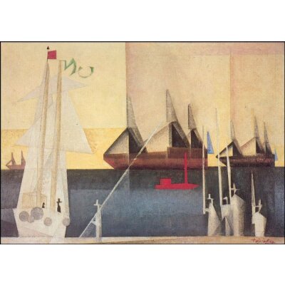 Lyonel Feininger. Marine, Hafen von Peppermint, 1929