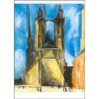 Lyonel Feininger. Marktkirche von Halle, 1930