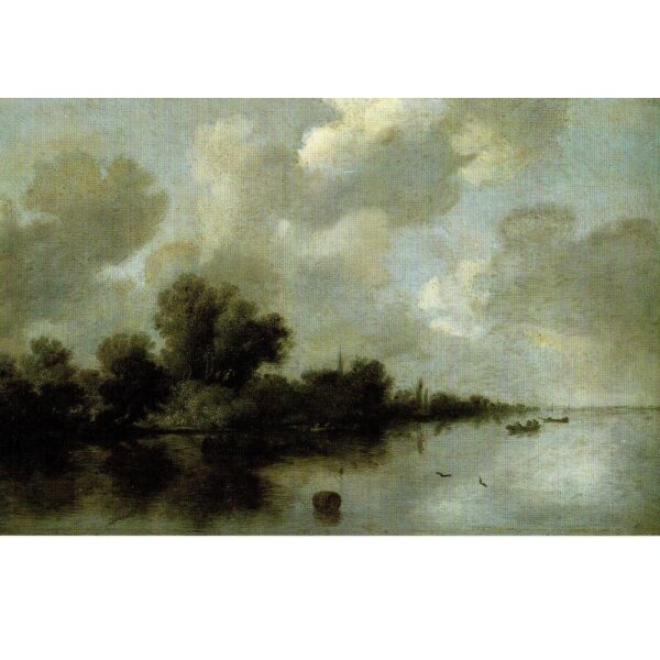 Salomon van Ruysdael. Flussufer, 1632