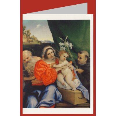 Lorenzo Lotto. Madonna mit Kind und dem Heiligen Hyronimus