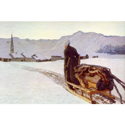 Giovanni Segantini. Rückkehr vom Wald, 1890