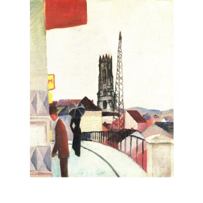 August Macke. Kathedrale zu Freiburg/Schweiz, 1914
