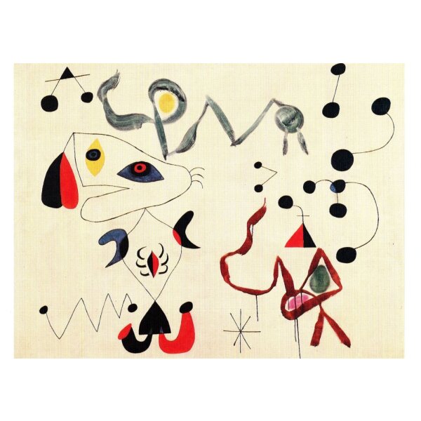 Pablo Picasso. Frauen und Vögel in der Nacht, 1945