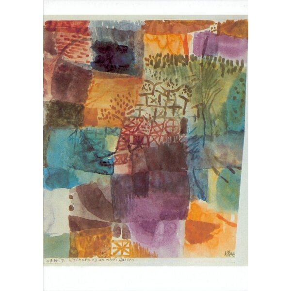 Paul Klee. Erinnerung an einen Garten, 1915