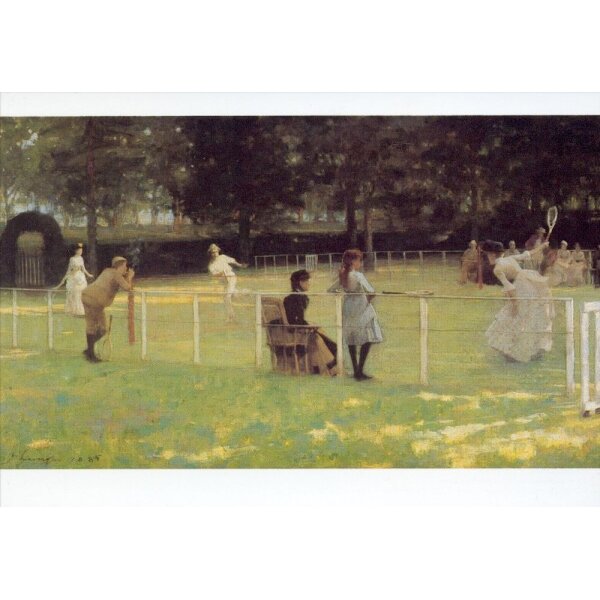 John Lavery. Die Tennis Party, 1985