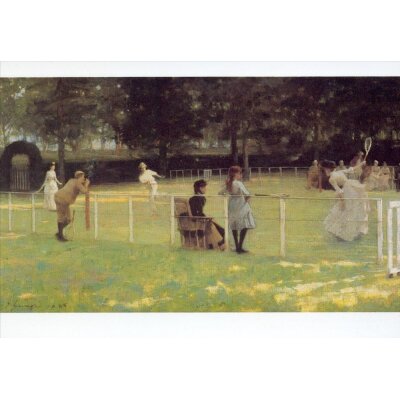 John Lavery. Die Tennis Party, 1985
