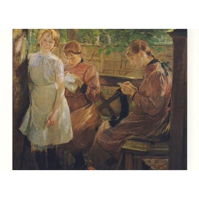 Fritz von Uhde. Die Töchter des Künstlers, 1896