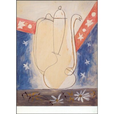 Pablo Picasso. Wasserkanne mit Sternenhintergrund, 1946
