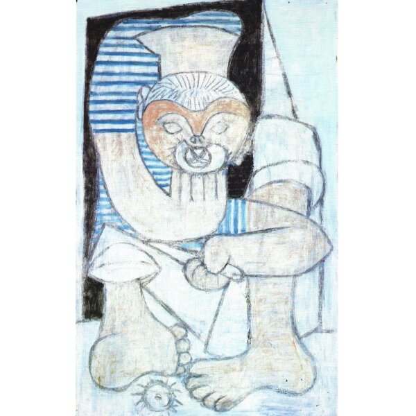 Pablo Picasso. Der Mann der Seeigel verschluckt, 1946