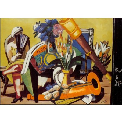 Max Beckmann. Grosses Stillleben mit Fernrohr