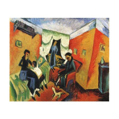 Ernst Ludwig Kirchner. Interieur, 1914