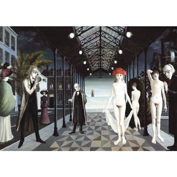 Paul Delvaux. Huldigung des Jules Verne, 1971