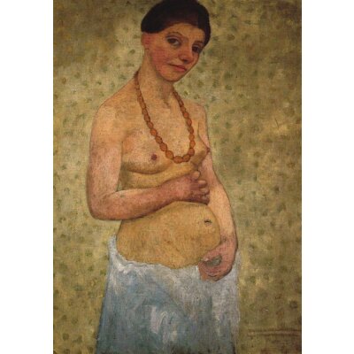 Modersohn-Becker. Selbstbildnis am 6. Hochzeitstag, 1907