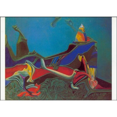 Max Ernst. Landschaft mit Keimendem Korn, 1936