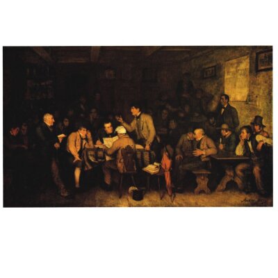Albert Anker, Gemeindeversammlung, 1857