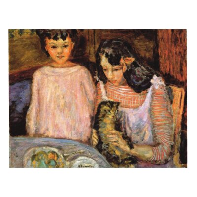 Pierre Bonnard. Kinder und Katze, 1909