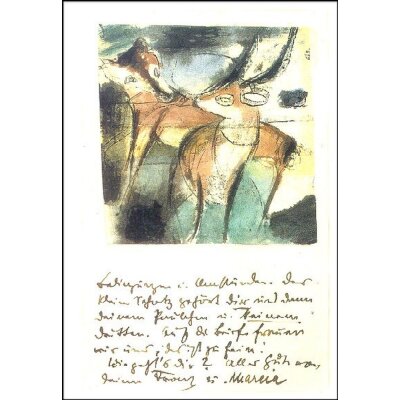 Franz Marc. Fuchs und Gazelle, 1913