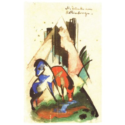 Franz Marc. Die Tränke am Rubinberge