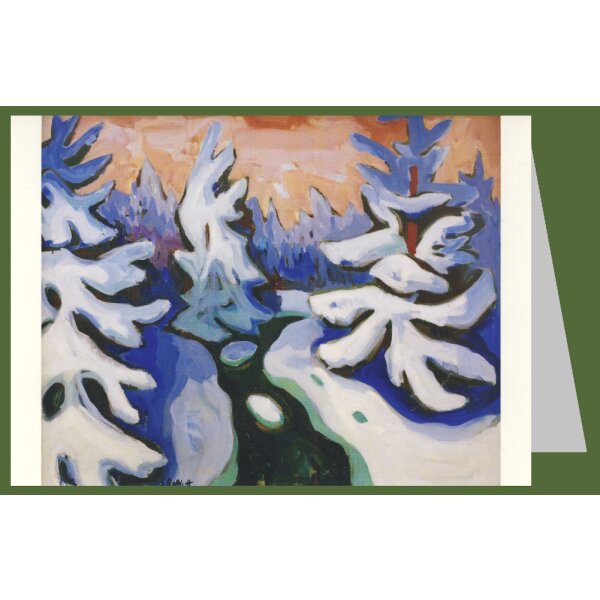 Karl Schmidt-Rottluff. Verschneite Tannen (Erzgebirge), 1937