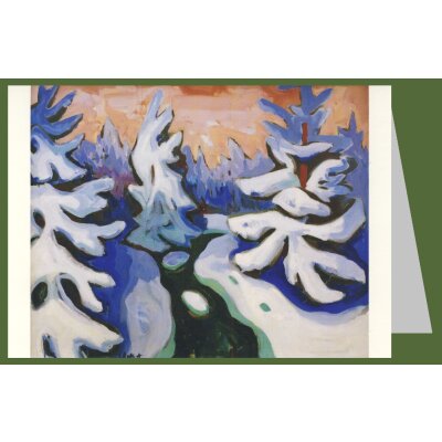 Karl Schmidt-Rottluff. Verschneite Tannen (Erzgebirge), 1937