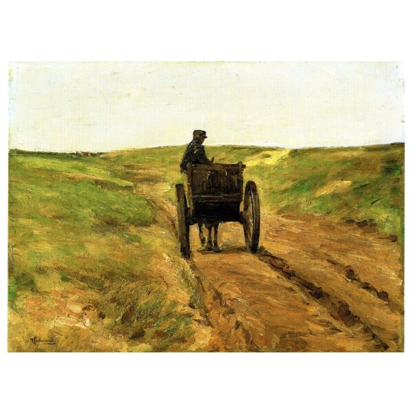 Max Liebermann. Wagen in den Dünen von Katwijk